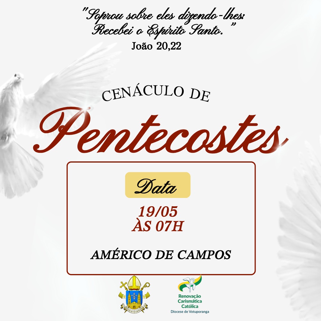 RCC promove Cenáculo de Pentecostes