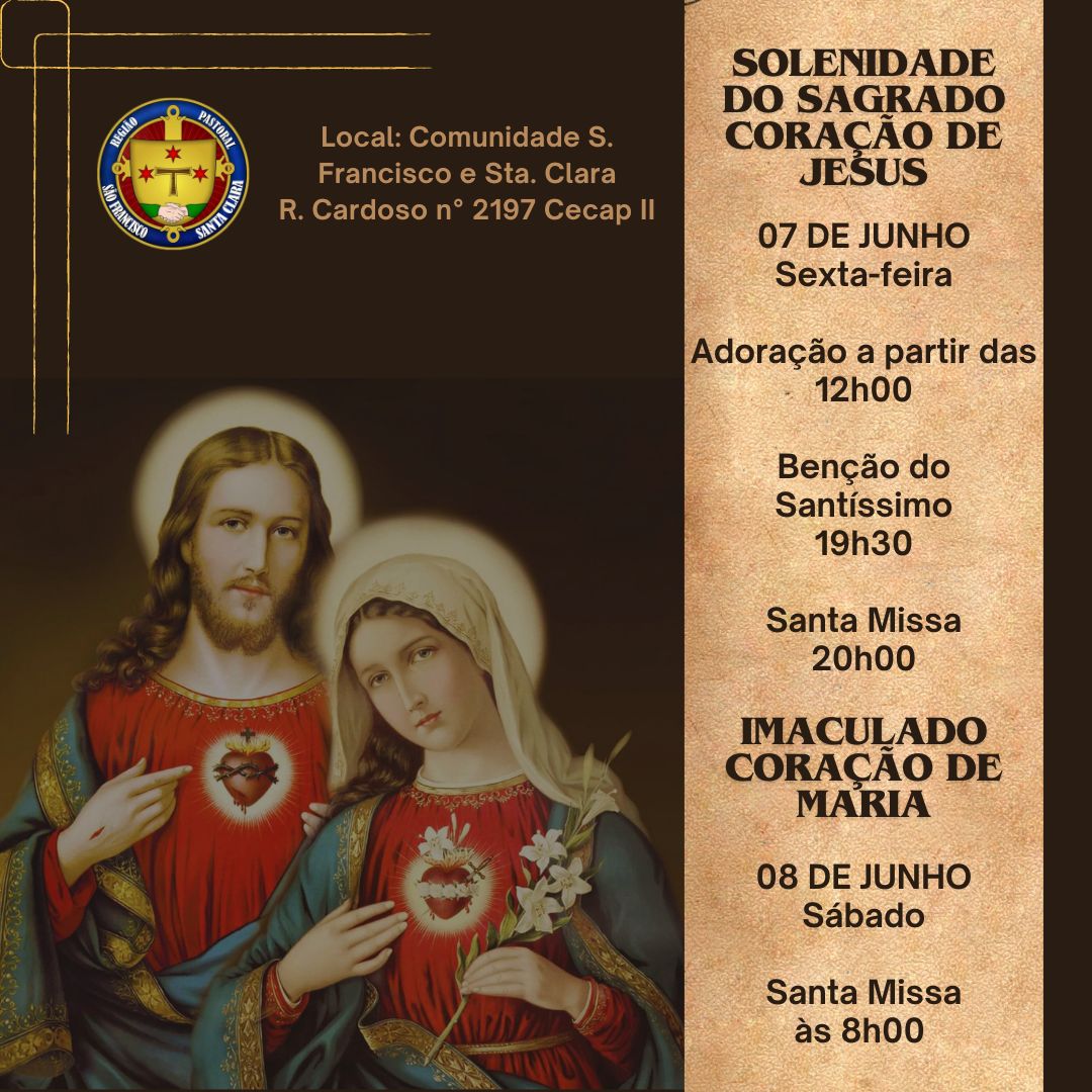 Solenidade do Sagrado Coração de Jesus na Comunidade São Francisco e Santa Clara