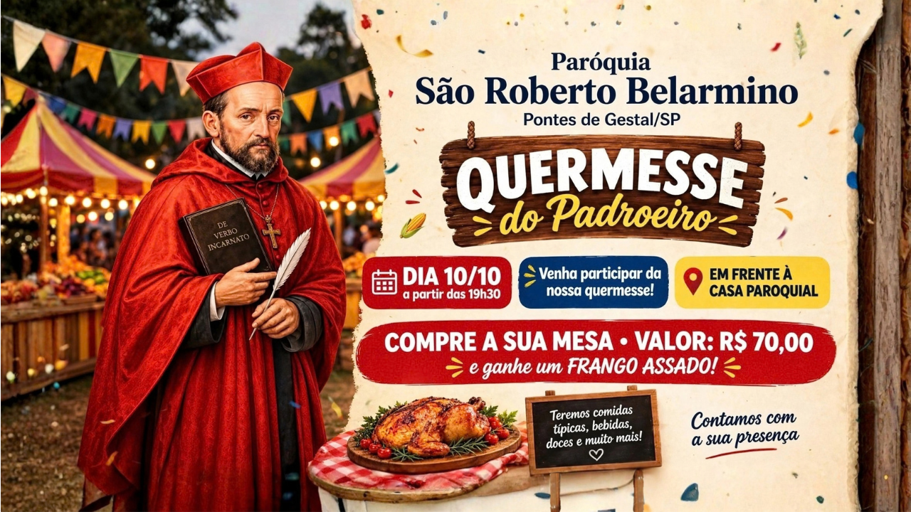 Quermesse do Padroeiro 2025 – Paróquia São Roberto Belarmino em Pontes de Gestal